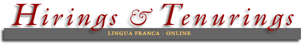 Lingua Franca's Report of Hirings and Tenurings